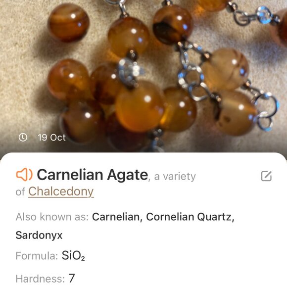 Genuine Earthy Carnelian Agate Short Necklace, Gemstone Adjustable Necklace - Picture 12 of 13